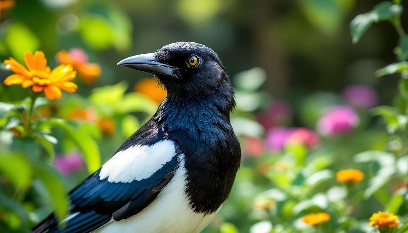 Quelle est la signification spirituelle d'une pie dans le jardin ?